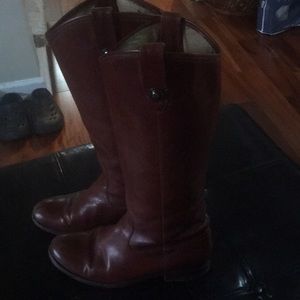 Melissa Cognac Frye boots